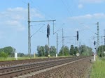 140 354-2 mit einem Eanos-x Ganzzug in Friesack(Mark) in Richtung Neustadt(Dosse) unterwegs.25.05.2011