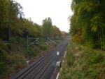 140 041 der PRESS zu sehen mit einem Langschienenzug am 17.10.14 in Jößnitz/V. Gruß an den Tf zurück.