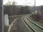 S - Bahn nach Dresden Hbf bei der Einfahrt in den Bahnhof Freital - Hainsberg