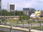 Regionalzug bei der Ausfahrt aus dem Berliner Hauptbahnhof. 11.7.2009