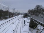 Zwei Regionalzge begegnen sich in Berlin Karlshorst. 1.1.2010