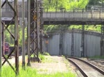 Doppeltraktion der DB 151 006-4 und DB 151 043-7 mit einem schweren Güterzug in Saarbrücken-Jägersfreude