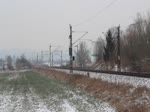 Ein seltener Gast (151 104-7) mit dem EZ 51648 am 03.03.18 in Remschütz.