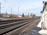 151 057 am 18.Februar 2021 in Elsterwerda HBF.