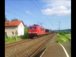 Die 155 028 durchfuhr am 11.6.10 den Bahnhof Gundelsdorf.
