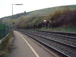 Die BR 155 270 fhrt mit einem GZ durch Istein am 16.11.2008