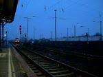 155 159 mit einem Kalizug aus Richtung Magdeburg.