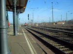 155 257 mit einem Kalizug aus Richtung Magdeburg.

