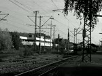 Gterzugdurchfahrt mit BR 155 in Lehrte, am 19.Oktober 2009.