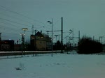 Gterzugdurchfahrt in Lehrte an 10.02.2010, mit BR 155