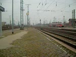 155 099 mit einem Gterzug in Richtung Magdeburg.