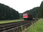 155 108-4 am 18. Juni 2008 zwischen Frtschendorf und Steinbach am Wald im Landkreis Kronach.