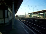 155 023 mit einem Kalizug in Richtung Magdeburg.