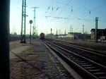 155 036 mit einem Kalizug aus Richtung Wittenberge in Richtung Magdeburg.