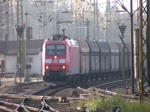 16.11.2013, Reger Gterzugverkehr mit 185 048, BR 142, 185 392, 180 012 und Gravita 265 021 im Bf Riesa.