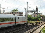 ICE  Hanau  bei der Abfahrt aus dem HBF Münster in Richtung Hamburg-Altona am 12.06.09