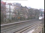 Ein ICE 1 bei Hamburg-Dammtor am 27.3.