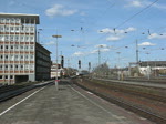 ICE  Gtersloh  auf dem Weg nach Mnchen bei der Einfahrt im HBF Mnster, am 02.04; leider ein bisschen zu spt aufgenommen, sonst wre die gesamte Lautsprecheransage mit drauf