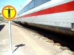 InterCityExpress 593 von Berlin Ostbahnhof nach Mnchen Hauptbahnhof hat am 10.05.2008 Einfahrt in den Bahnhof Ulm Hauptbahnhof.