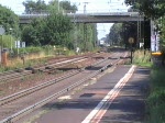 Ein ICE1 durchfhrt am 26.7.08 den Bf Ashausen Richtung Hamburg Hbf