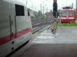 Ausfahrt des ICE 575 ( Hamburg-Altona - Hamburg Dammtor - Hamburg Hbf - Hannover Hbf - Gttingen - Kassel-Wilhelmshhe - Frankfurt(Main)Hbf - Frankfurt(M) Flughafen Fernbf - Mannheim Hbf - Stuttgart Hbf )aus Hannover Hbf, aufgenommen am 10.08.2008 gegen 10:45
