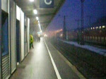 Einfahrt eines ICE 1 in Offenburg,bei Nebel und kalten Temperaturen.Offenburg 15.01.2009 Videolnge 0:39min.