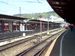 Einfahrt von ICE 3 in den Ulmer Hbf
