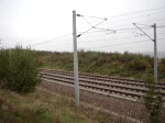 Ein ICE-3M (Br.406) spaltet die Luft auf der Hochgeschwindigkeitsstrecke Kln-Rhein/Main mit 300km/h zwischen Kln und Frankfurt a.M.