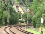 Zwei vorbeifahrende ICE 3 nach Paris und Frankfurt in Saarbrücken-Scheidt, aufgenommen am 10.08.2015