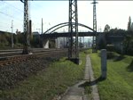 ICE 1708  Karwendel  von Garmisch-Partenkirchen nach Berlin Gesundbrunnen hat eben Saalfeld (Saale) verlassen.