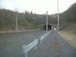 Ein ICE-T fhrt mit 200 KM/H aus dem Landrckentunnel raus.Nchster   Halt:Kassel-Wilhelmshhe.