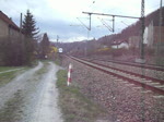 Ein ICE-T der BR 411 durchfährt am 10.04.10 aus Richtung Saalfeld kommend Göschwitz(Saale).