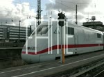 ICE 908 & ICE 1559 jeweils der eine nach Berlin Gesundbrunnen und der andere nach Dresden Hbf hier bei der Abfahrt aus Leipzig Hbf.Aufgenommen am 26.02.2012 in Leipzig