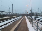 411 028-3 Reutlingen  als ICE 1509(Warnemünde-München)bei der Einfahrt im Rostocker Hbf.31.12.2014