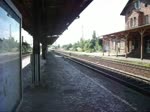 Der ICE 1608 nach Berlin Gesundbrunnen durchfuhr am 25.7.10 Leipzig-Leutzsch in Richtung Hauptbahnhof.