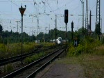 ICE 1670 nach Berlin Gesundbrunnen durchfhrt Leipzig-Leutzsch auf Gleis 2.