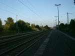 ICE 1606 von Mnchen Hbf Richtung Warnemnde bei der Durchfahrt um 20.38 Uhr im Bahnhof Rostock-Bramow.(25.06.10)