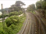 Doppeltraktion Br 420 als S8 aus Hanau Hbf nach Wiesbaden Hbf legt sich vor Mainz-Rmisches Theater (Sd) in die Kurve.