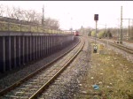 Einfahrt von Doppeltraktion Br 423 als S11 aus Dsseldorf-Wehrhahn nach Bergisch Gladbach in Kln-Buchforst.