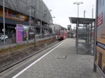 Einfahrt einer 423er in den S-Bahnhof Hackerbrücke.