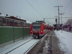 Ausfahrt eines Unbekannten 425 er im Lehrrte nach Wolbsburg am 17.12.10.