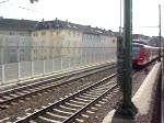 S3 nach Karlsruhe Hbf aus InterCity 2497 bei der Einfahrt/Durchfahrt durch den Bahnhof Ludwigshafen (Rhein) Mitte.