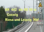 RE Saxonia zwischen Coswig und Leipzig. Start in Coswig/Sachsen
