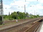 IC 2116 (Stuttgart - Greifswald), geschoben von 101 006, wird durch das Einfahrsignal von Bochum Hbf abgebremst.