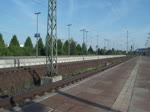 IC 2239 von Warnemnde nach Dresden Hbf durchfhrt hier den Bahnhof Leipzig/Messe und erreicht in wenigen Minuten den Leipzig Hbf.Aufgenommen am 06.05.2011 in Leipzig