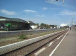 Der Diagnose VT 702 148-8 Oberleitungsmesswagen/ Netz Instandhaltung bei der Durchfahrt von KN Petershausen. 7. August 2008.