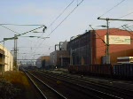 155 078 - 9 fhrt mit Gterzug durch Peine Richtung Hannover,aufgenommen am 29.12.2008