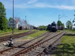 Beim Eisenbahnfest im Bw Weimar am 02.06.2019 konnten mit der 91 134 Führerstandsmitfahrten gemacht werden.