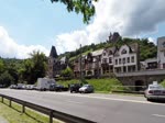 Deutschland, Rheinland-Pfalz, Bacharach, RE 4286 mit vier Dostos gezogen und geschoben von zwei DB 143 in Richtung Koblenz am 16.07.2014