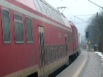 Eine RB nach Naumburg (Saale) Hbf verlässt Bad Kösen auf Gleis 1. (22.02.2009)